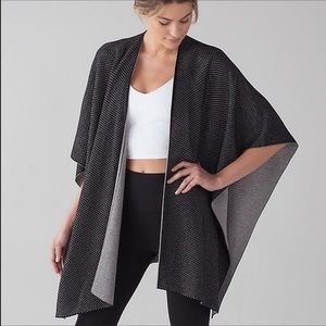 Lululemon Athletica Black and White Poncho